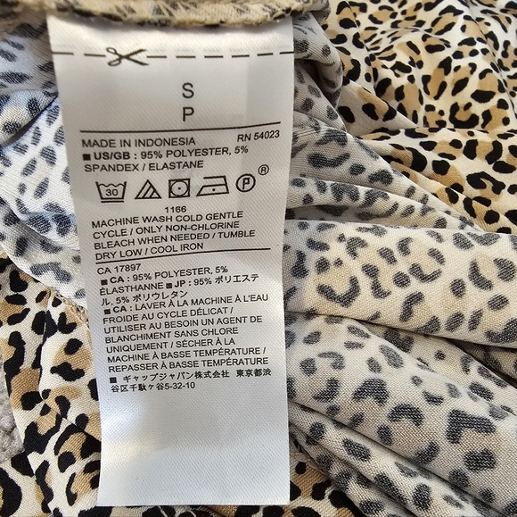 Banana Republic Cheetah Print Casual Polyester Dress Size Small - Picture 8 of 8